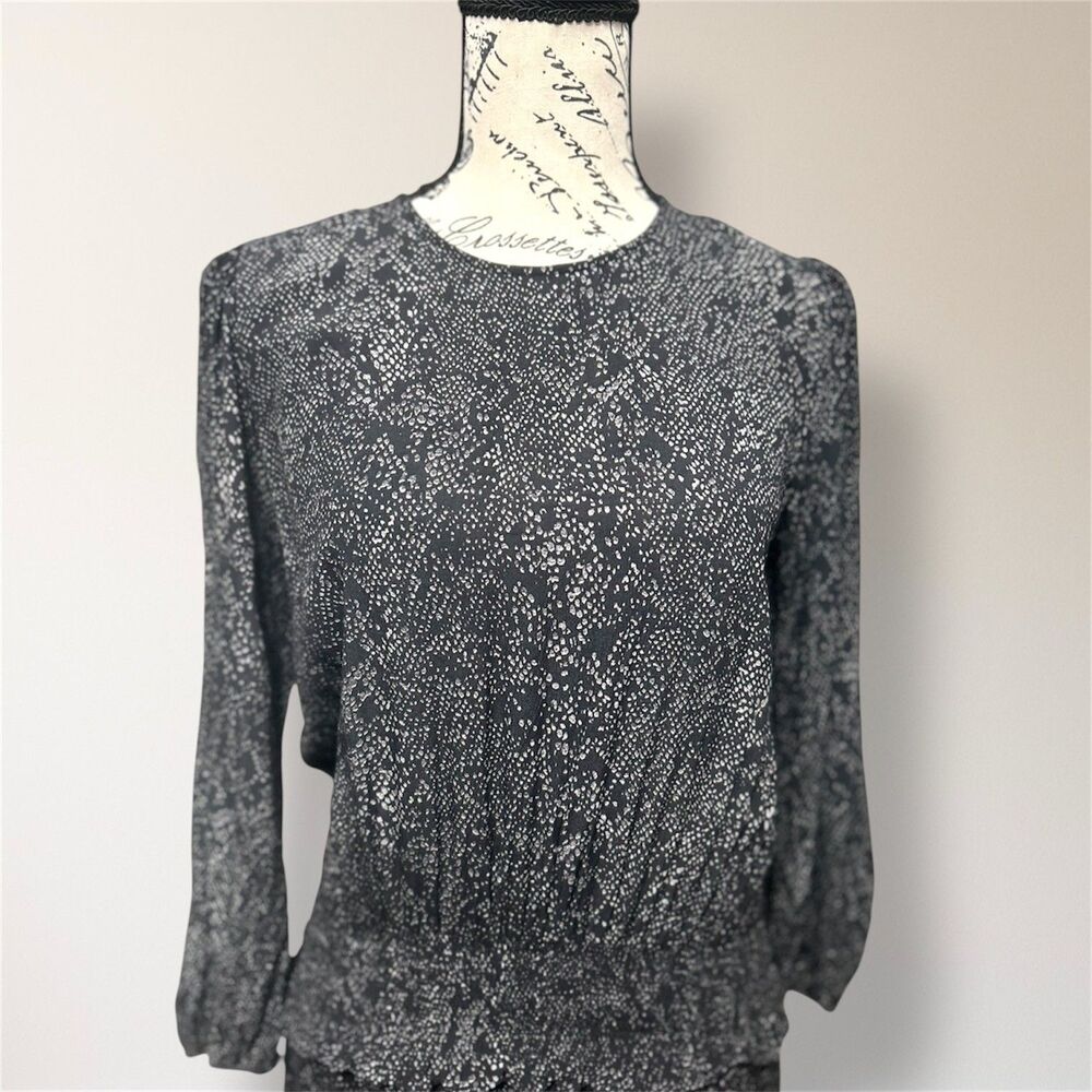 Rails Black Python Inez Mini Dress Smocked Waist … - image 8